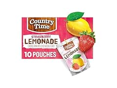 10CT Country Time Ready to Drink, Strawberry Lemonade