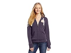 USPA Jrs Fleece Jacket Faux Fur, Violet