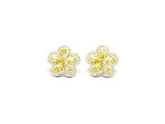 Yellow Melissa Flower Earrings