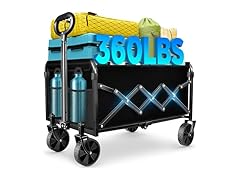 LIAPOTT Wagon Cart Foldable w/ Wheels 360 lb. Capacity