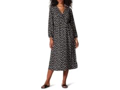 Amazon Essentials Georgette Wrap Midi Dress (M)