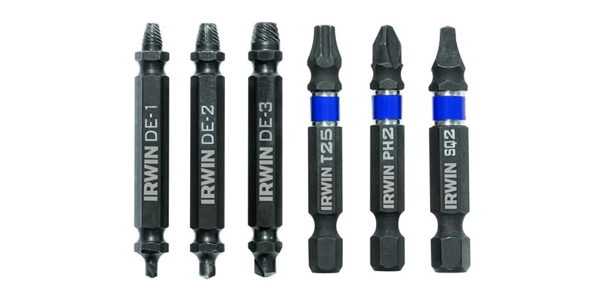 Irwin Double-Ended Screw Extractor Bits