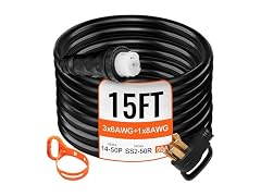15FT Generator Power Cord 50-Amp 125/250-volt