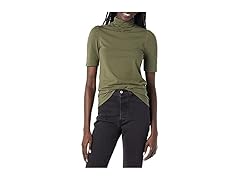 Amazon Essentials Women Cotton Modal Turtleneck