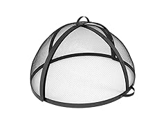 Sunnydaze 22‑Inch Round Fire Pit Spark Screen Lid