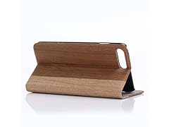 iPM Wood Style Wallet Case for iP 7/7+