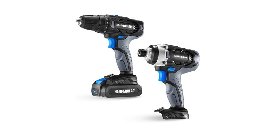 Hammerhead 20V Cordless 2-Tool Combo Kit