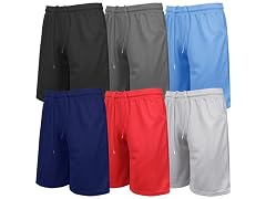3Pk Asst Mens Active Mesh Shorts