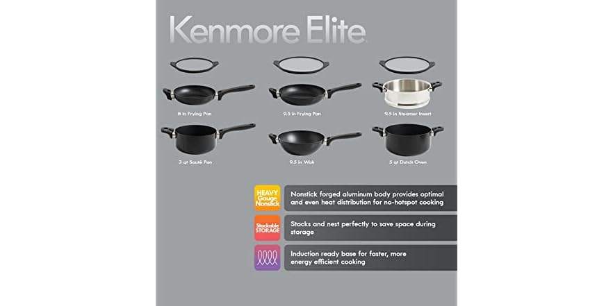 Kenmore Elite Grayson Cookware Set