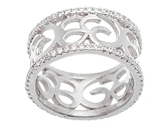 Swarovski Elements Swirl Eternity Ring