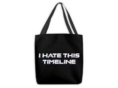 I Hate This Timeline Large Tote Bag