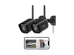 La View B9 Outdoor Security Cameras 1080P 2PK Black