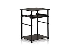 Furinno Home Computer Desk, Espresso/Black