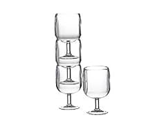 Clear Plastic Wine Glasses, Set of 4