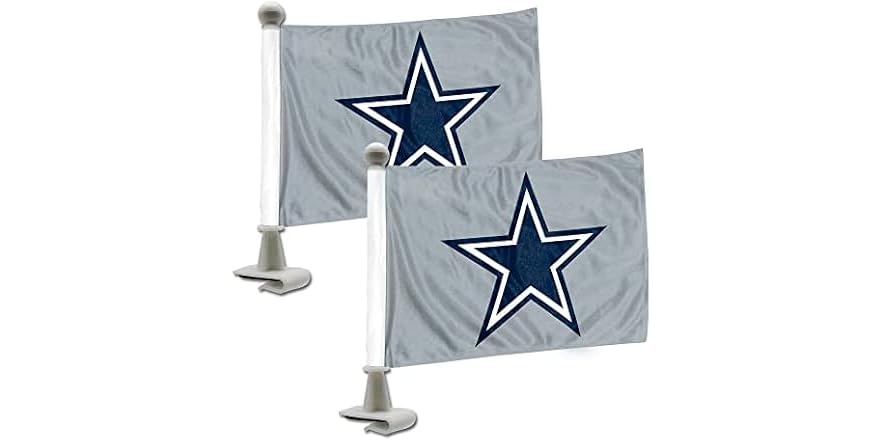 FANMATS NFL Cowboys Ambassador Car Flags
