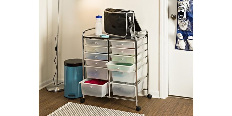 Honey Can Do 12 Drawer Rolling Cart