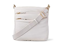 Nylon Sling Crossbody Bag, Cream