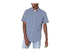 Amazon Essentials Men (XL) Shirt Navy Plaid