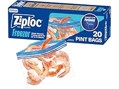 Ziploc 12 Freezer Bag Pint 20 CT Pack Of 12- 240 Total