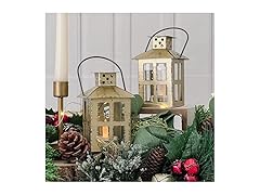Kate Aspen Gold Distressed Lantern