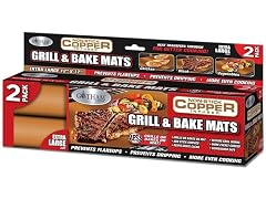 Pack of 2 Non-Stick Grill & Baking Mats