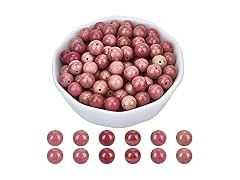 arricraft About 94 Pcs 8mm Natural Stone Beads Rhodonite