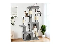 61-Inch Cat Tree for Indoor Cats, Multi-Level