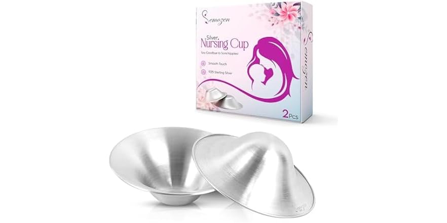 Semozen Silver Nursing Cups