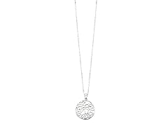 Lotus Flower Circle Pendant With Chain