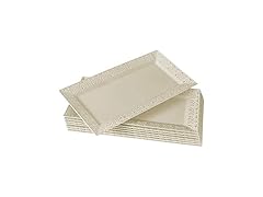 Silver Spoons Elegant Lace Plastic Serving Trays (6 PC)