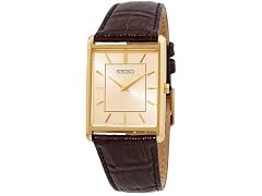Seiko Essentials Quartz Light Champagne Dial Watch