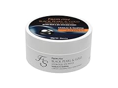 FARMSTAY Black Pearl and Gold Hydrogel Eye Patch 