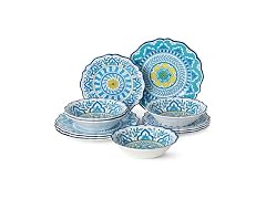 Porto 12 Pc. Melamime Dinnerware Set