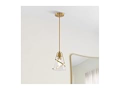 Parrot Uncle D3013 Small 7" Wide Cone Seeded Glass Hang