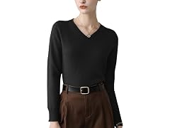 Altairega Girls (16) V-Neck Pullover Slim Shirts