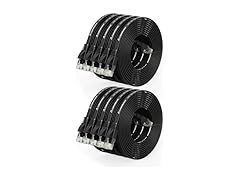 CableGeeker Cat6 Cable 10Ft - 10-Pack, Black