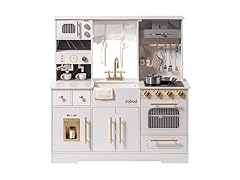 ROBUD Play Kitchen for Kids, Wooden Play Kitchen