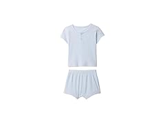 GAP Unisex (0-3 MOS) 2-piece Set Serene Blue