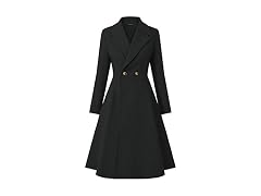 CURLBIUTY (XXL) Women Swing Trench Pea Coat XXL