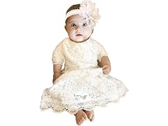 Cutiego Girls (6 MOS) Baby Girl Baptism Girl Dress