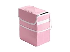 Simple Deluxe 2Gal Car Trash Can, Pink