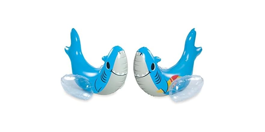 Funsicle Surfin’ Shark Pool Play Inflatable Ride-Ons, Kids & Adults