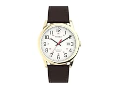 Timex Mens Easy Reader Watch Brown White