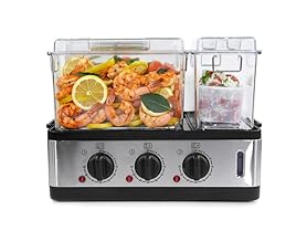 Wolfgang Puck 3-Chamber 9-Quart Electric Steamer