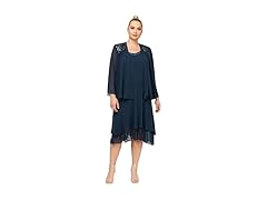 S.L. Fashions Women's Navy Dress (16)