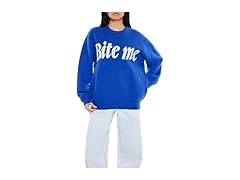 Forever 21 Women (M) Bite Me Shark Graphic Sweater