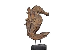 Abstract Wooden Seahorse Decor