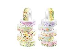 MOZUI Flowers Washi Tapes Set 12pc