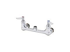 T&S Brass B-0230-CCLN Double Pantry Swivel Base Faucet