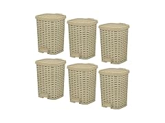 Superio 1.5 Gal Step-On Trash Can Beige